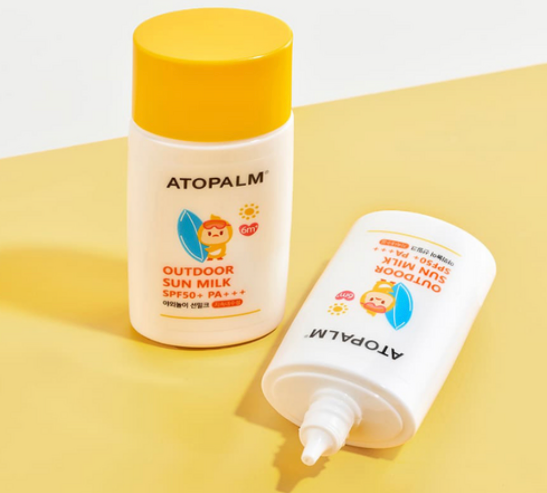 ATOPALM Outdoor Sun Milk 55g SPF50+ PA+++ (Free Atopalm Pure Cleansing Pad 30pads 62g)