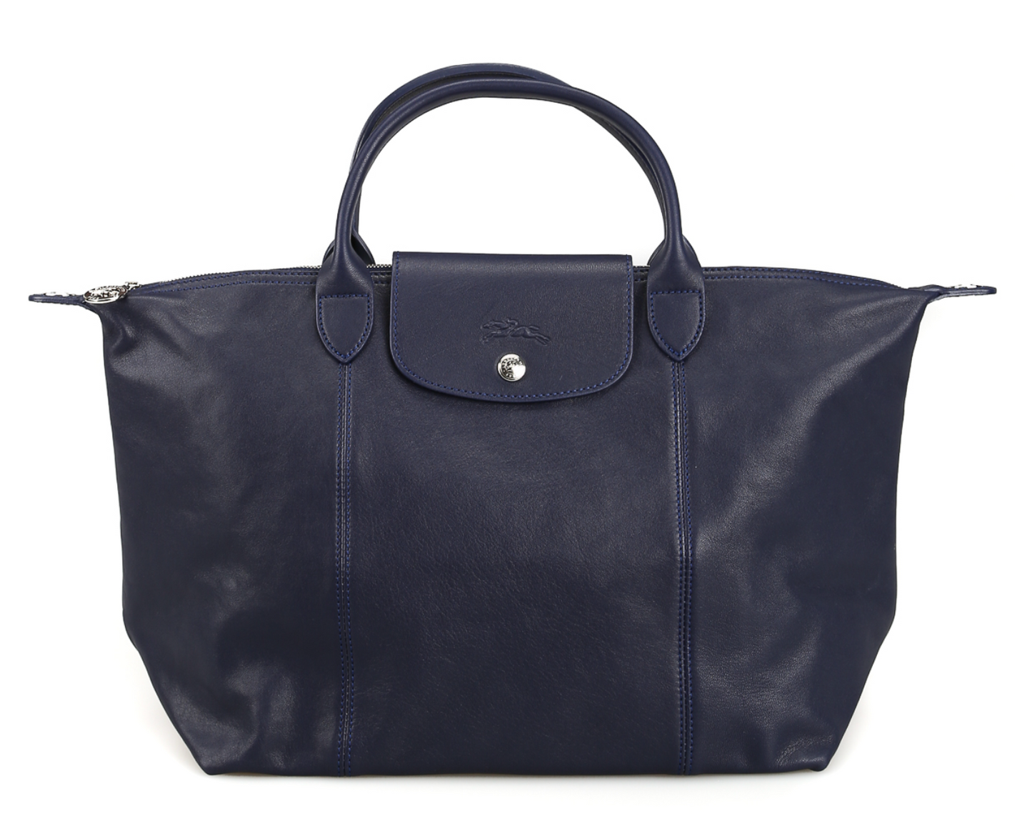 Longchamp Le Pliage Cuir Leather Series (Short Handle) - Lamb Skin