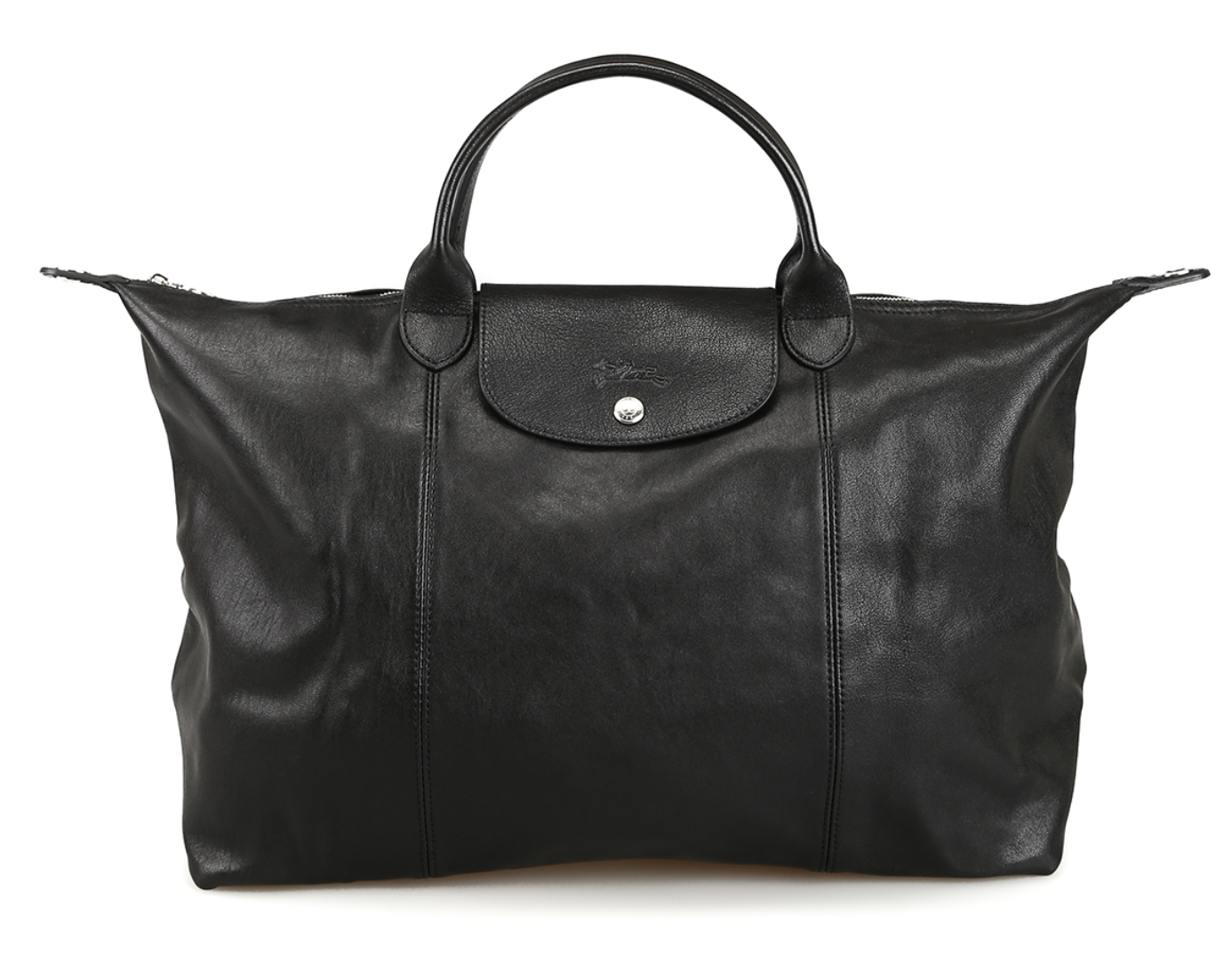 Longchamp Le Pliage Cuir Leather Series (Short Handle) - Lamb Skin
