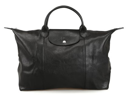 Longchamp Le Pliage Cuir Leather Series (Short Handle) - Lamb Skin