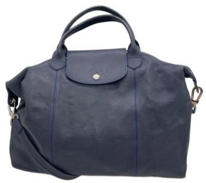 Longchamp Le Pliage Cuir Leather Series (Short Handle) - Lamb Skin