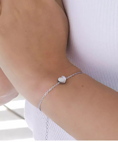 High Quality Stainless (316L) Heart Bracelet 14-19cm