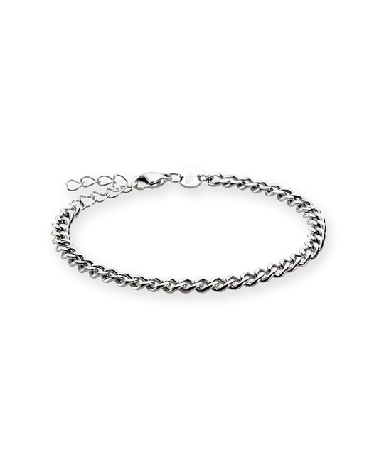 High Quality Stainless (316L) Curb Link Bracelet 15.5-19cm