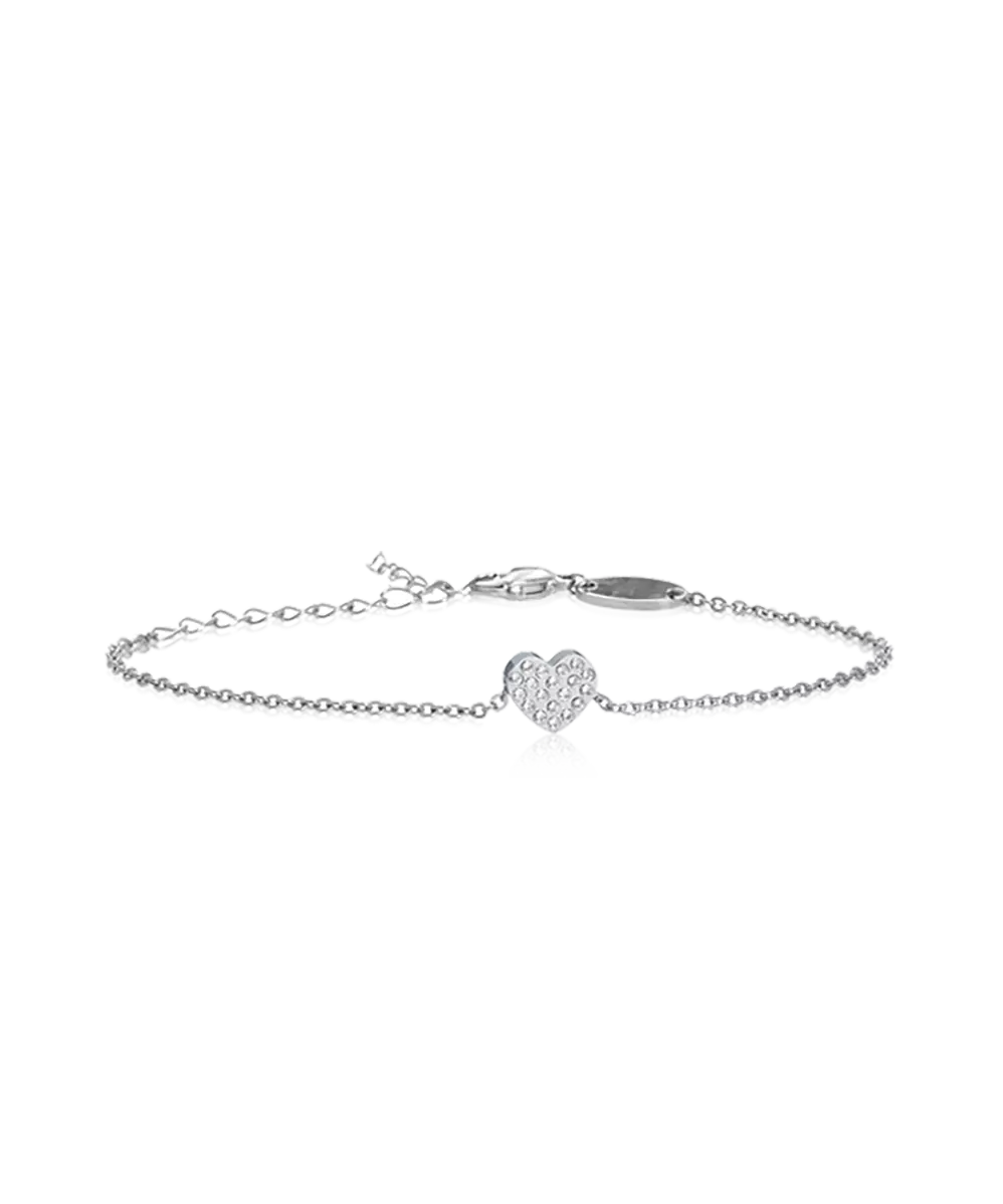 High Quality Stainless (316L) Brilliance Heart Bracelet 14-19cm