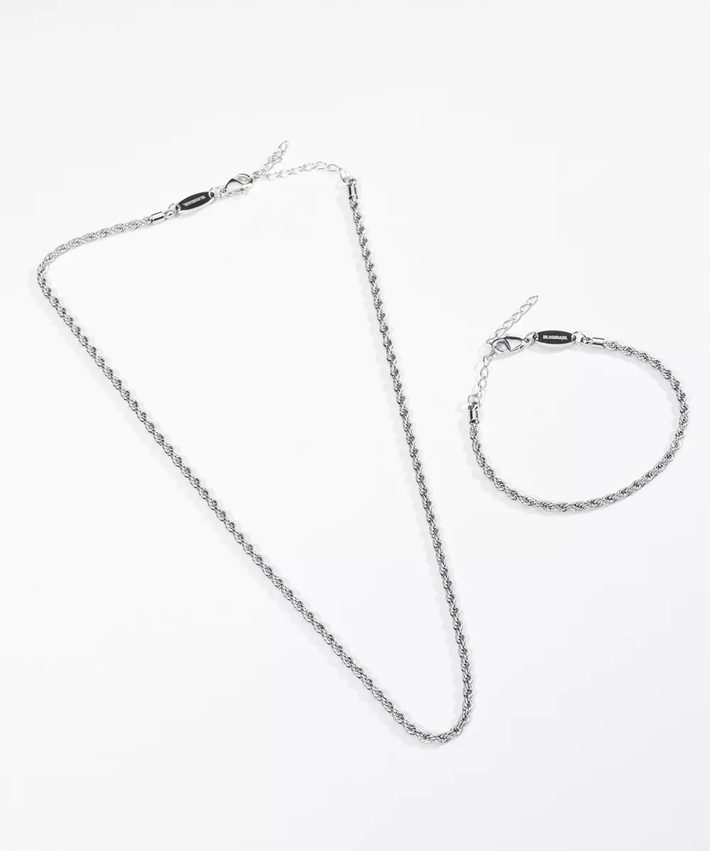 High Quality Stainless (316L) Twist Necklace 48-52cm
