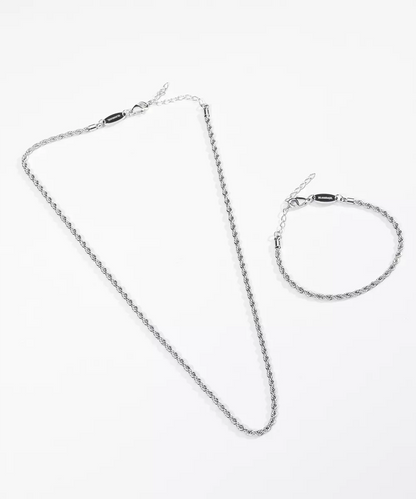 High Quality Stainless (316L) Twist Necklace 48-52cm