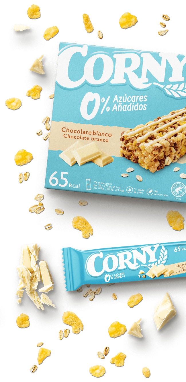 Corny Muesli Bar White Chocolate 0% Sugar 5x20g