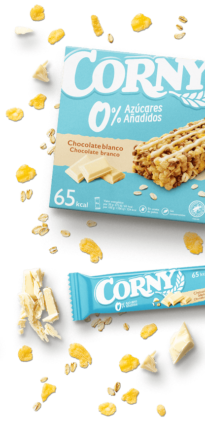 Corny Muesli Bar White Chocolate 0% Sugar 5x20g