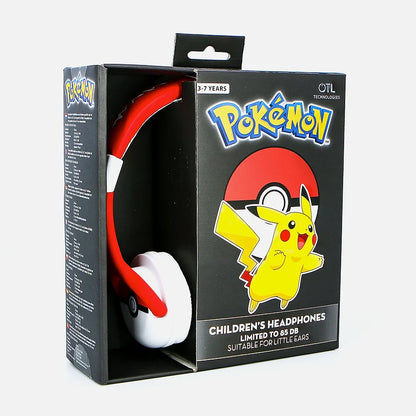 QTL Pokemon Kids (Red) Headphones