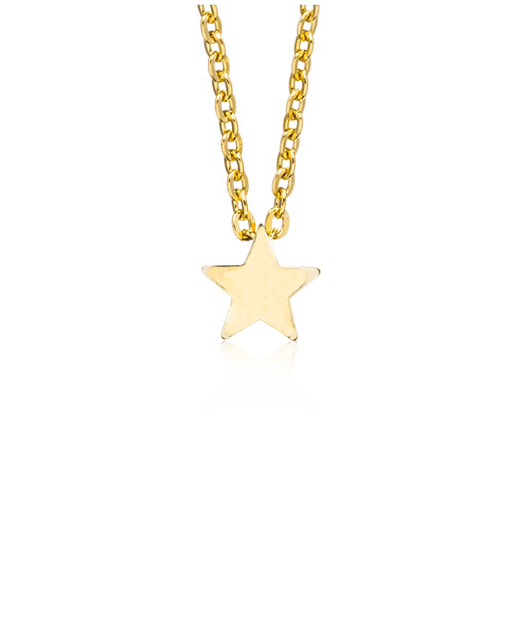 High Quality Stainless (316L) Star Gold Necklace 40-45cm