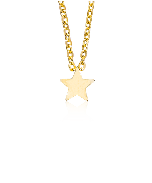 High Quality Stainless (316L) Star Gold Necklace 40-45cm