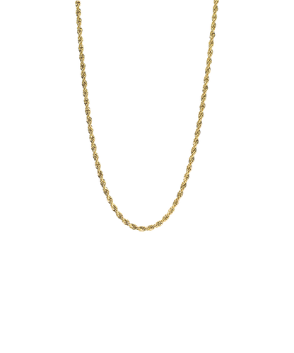 High Quality Stainless (316L) Twist Gold Necklace 40-46cm