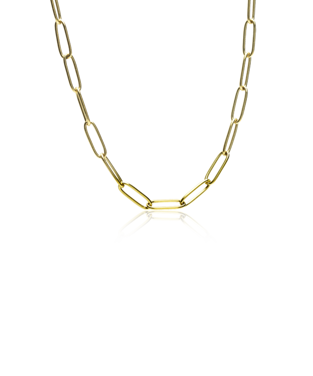 High Quality Stainless (316L) Link Gold Necklace 46cm