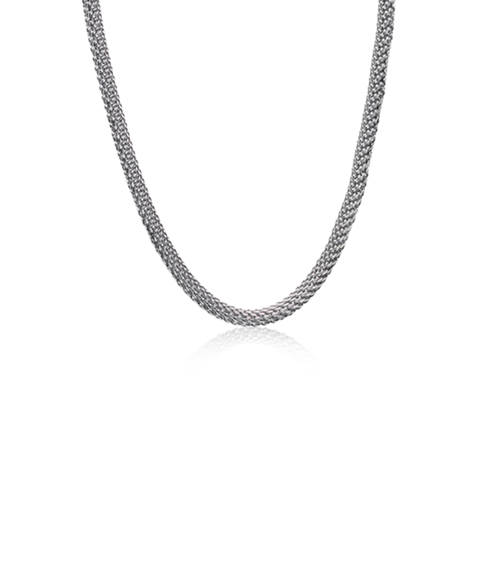 High Quality Stainless (316L) Round Mesh Necklace 40-46cm