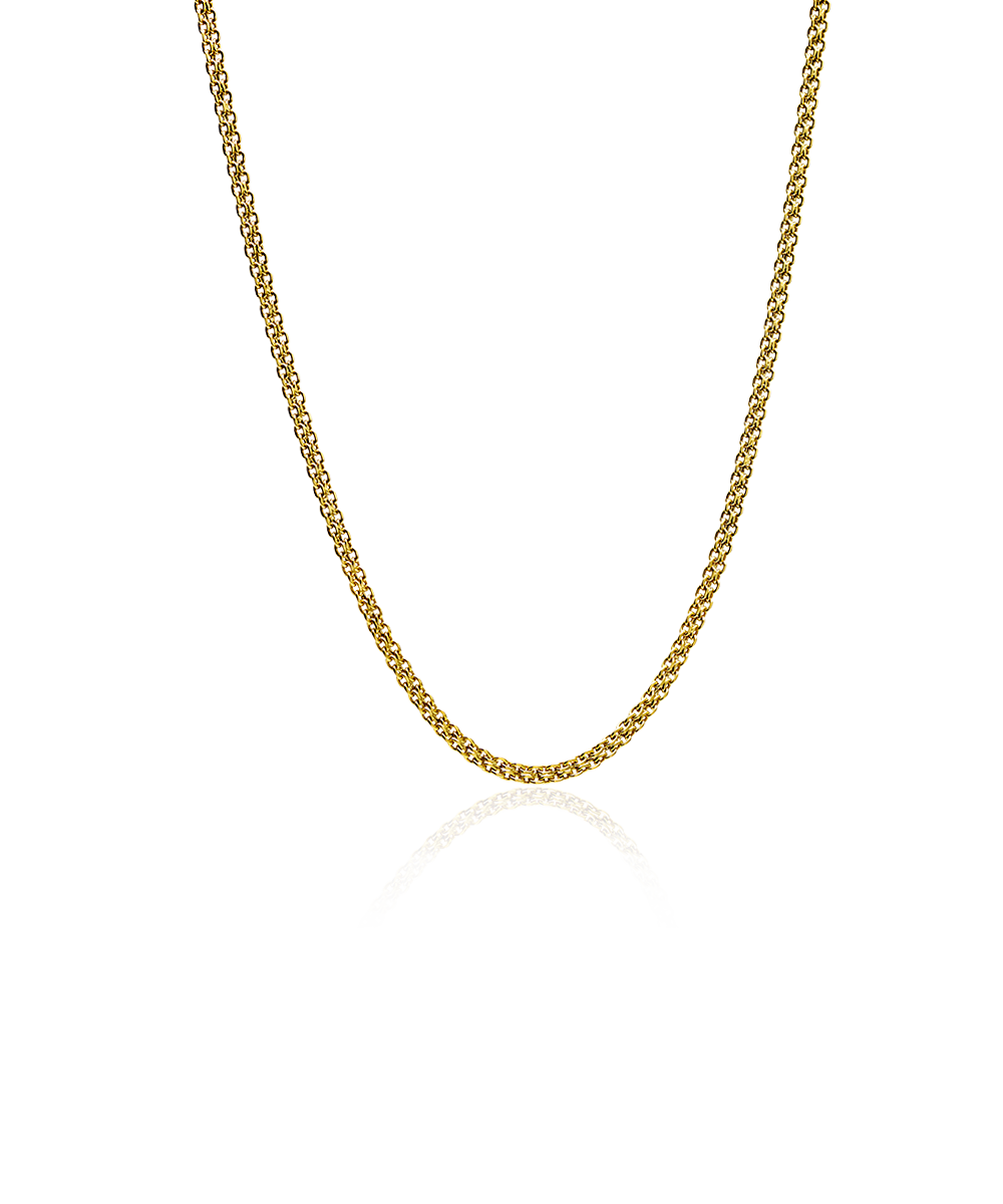 High Quality Stainless (316L) Lily Gold Necklace 40-46cm