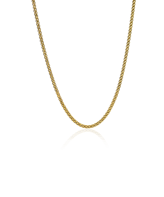 High Quality Stainless (316L) Lily Gold Necklace 40-46cm