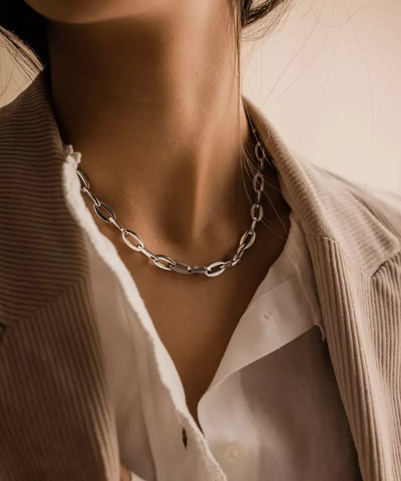 High Quality Stainless (316L) Grand Link Necklace 46cm