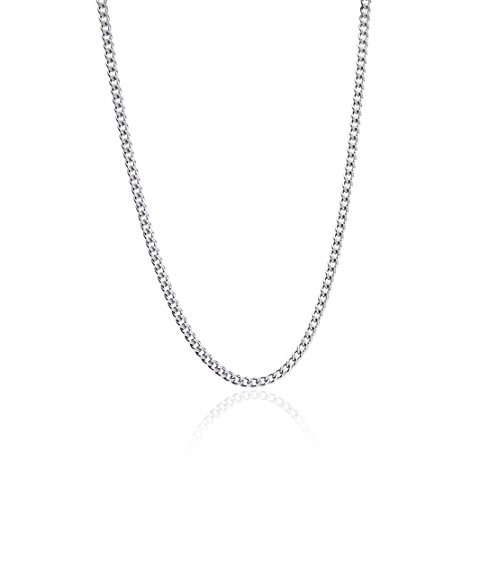 High Quality Stainless (316L) Curb Link Necklace 48-52cm