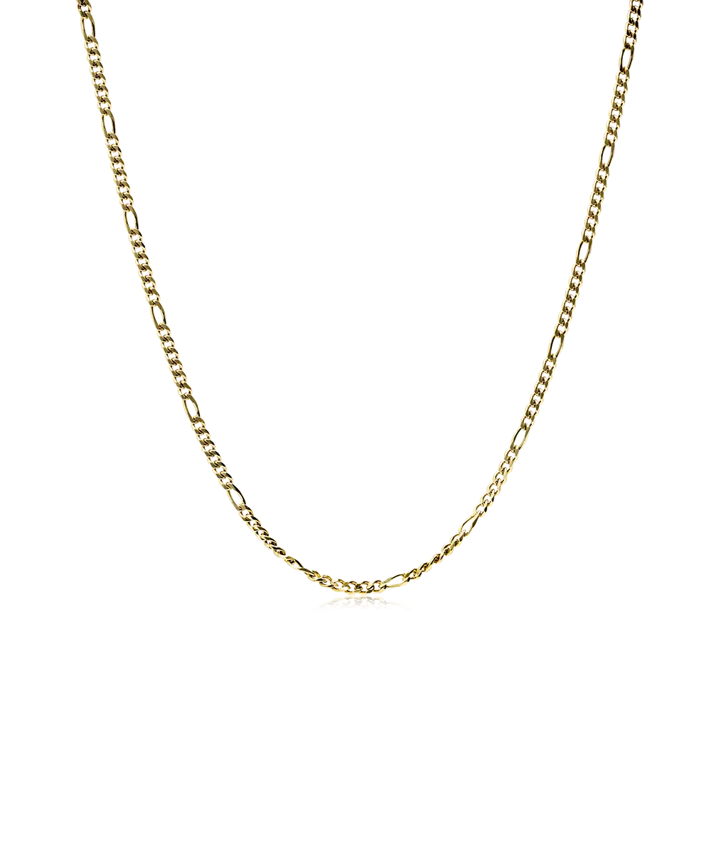 High Quality Stainless (316L) Tiny Figaro Gold Necklace 48-52cm