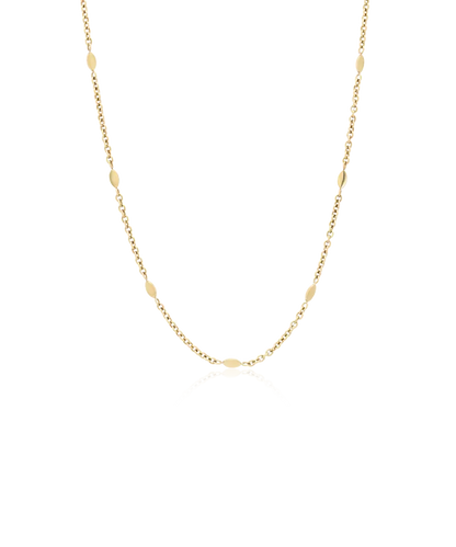 High Quality Stainless (316L) Oval Gold Necklace 40-46cm