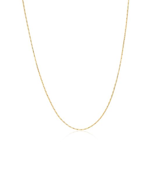 High Quality Stainless (316L) Flat Chain Gold Necklace 40-46cm