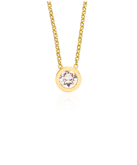 High Quality Stainless (316L) Grand Bezel Gold Necklace 40-45cm