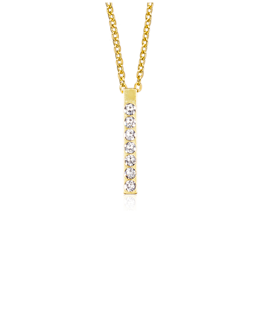 High Quality Stainless (316L) Brilliance Straight Gold Necklace 40-45cm