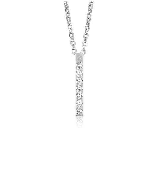 High Quality Stainless (316L) Brilliance Straight Necklace 40-45cm