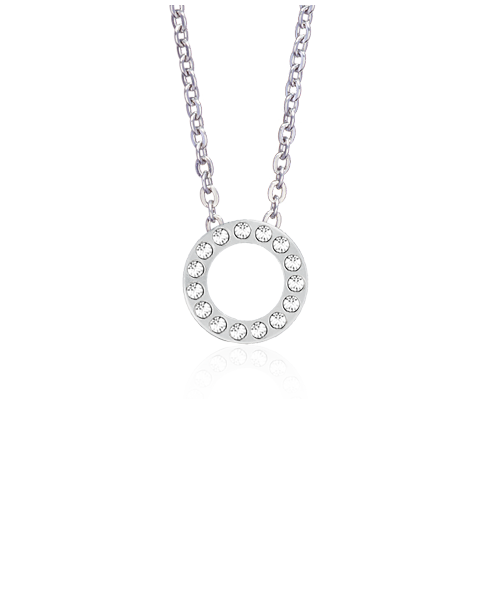 High Quality Stainless (316L) Brilliance Puck Hollow Necklace 40-45cm