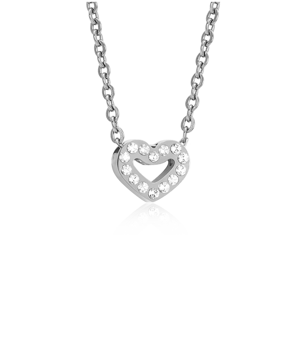 High Quality Stainless (316L) Brilliance Heart Hollow Necklace 40-45cm