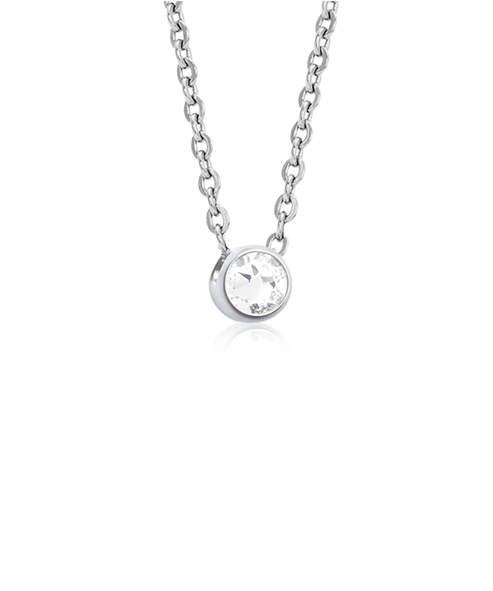 High Quality Stainless (316L) Bezel Necklace 40-45cm