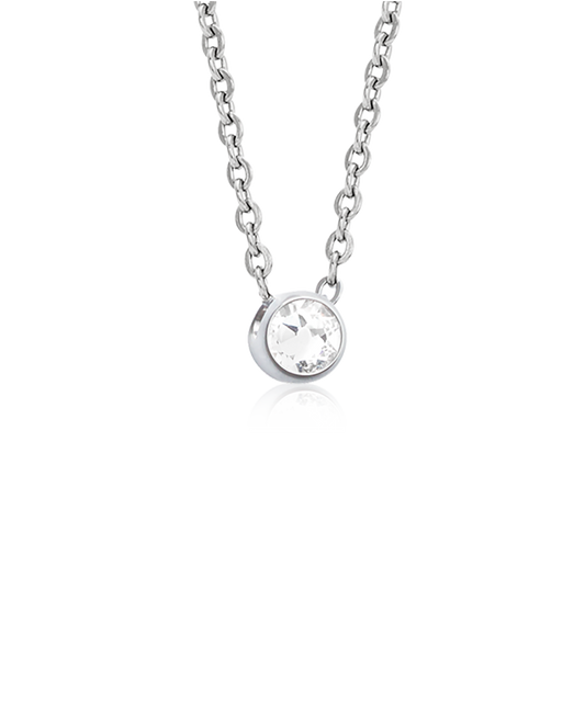 High Quality Stainless (316L) Bezel Necklace 40-45cm