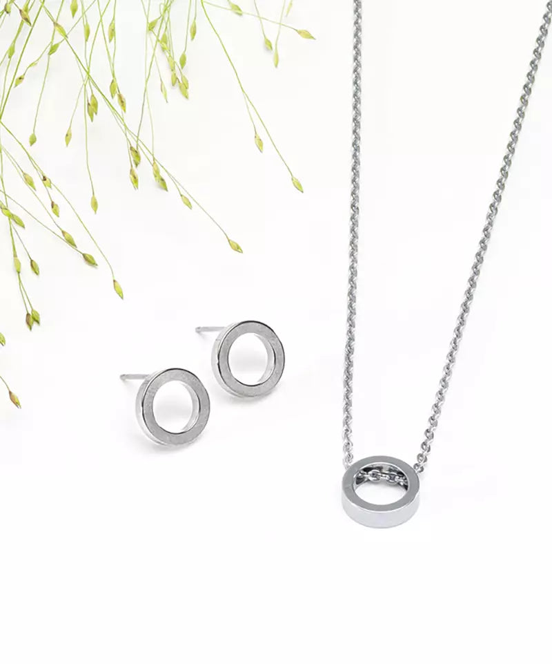 High Quality Stainless (316L) Puck Hollow Necklace 40-45cm