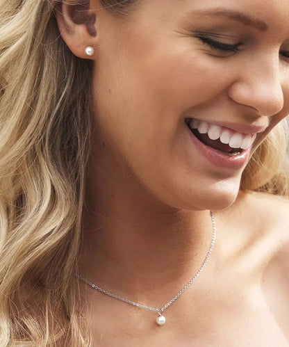 High Quality Stainless (316L) Pearl Necklace 40-45cm