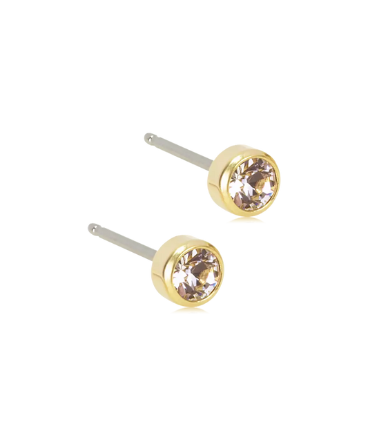 Gold Titanium Bezel Crystal