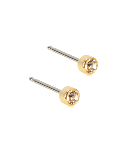 Gold Titanium Bezel Crystal