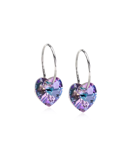 Natural Titanium Heart Lilac 14mm