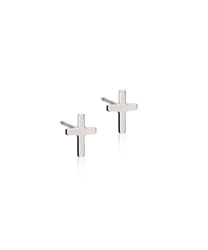 Natural Titanium Cross 8mm (New)