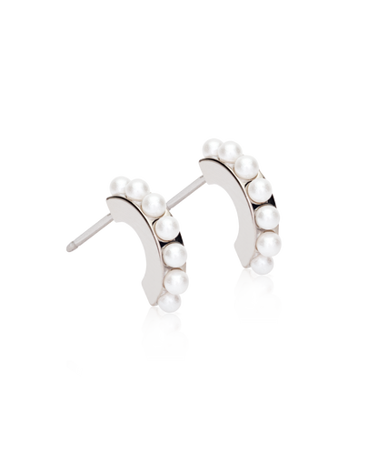 Natural Titanium Curved Pearl 10mm (New)