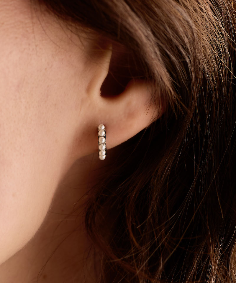 Natural Titanium Curved Pearl 10mm (New)