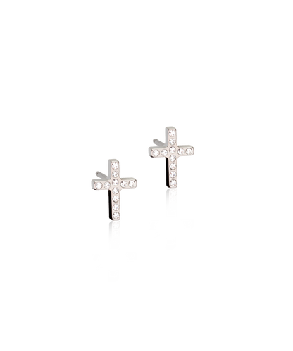 Natural Titanium Brilliance Cross 8mm (New)