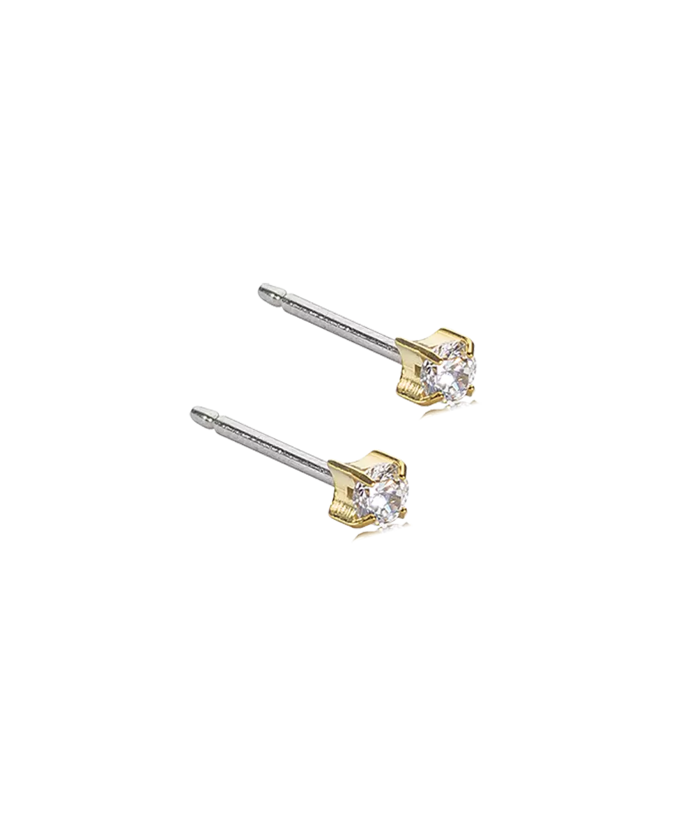 Gold Titanium Tiffany Cubic Zirconia