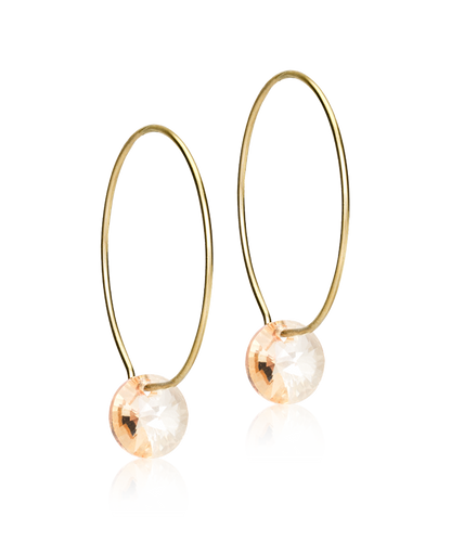 Gold Titanium Ear Ring Pendant Golden Shadow 25mm (New)