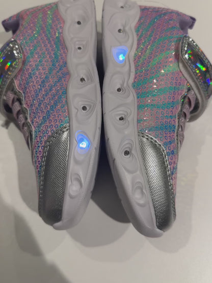 Kid’s Sneakers Purple Rainbow (LED)