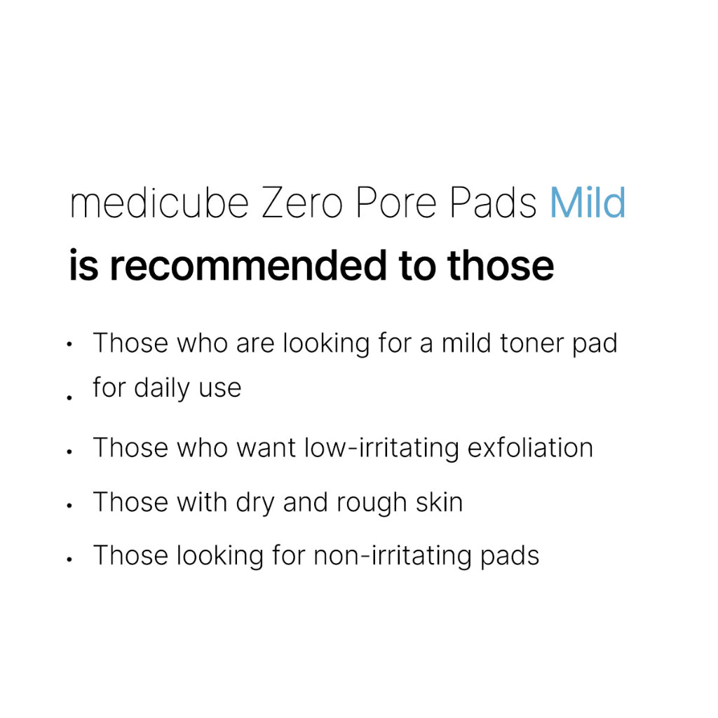 MEDICUBE ZERO Zero Pore Mild Pad 70pcs 155g