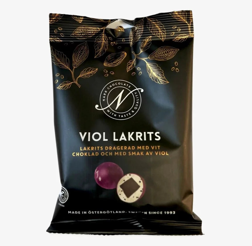 NARR Premium White Chocolate Violet Liquorice 110g