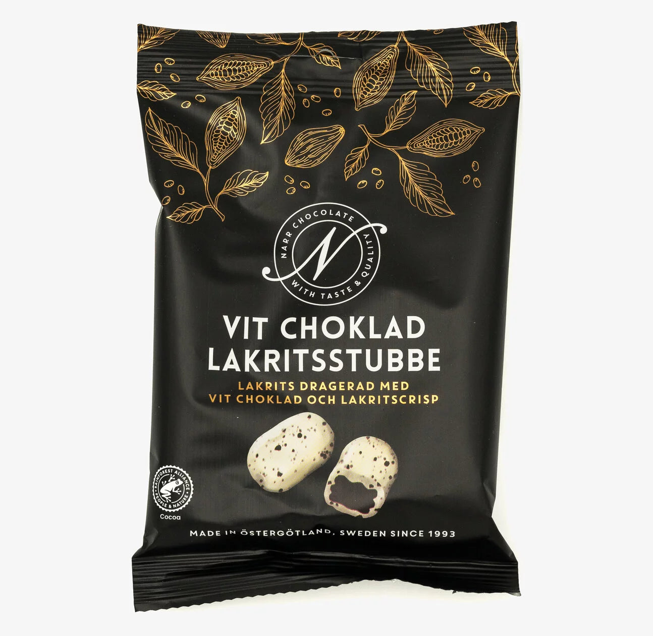 NARR Premium White Chocolate Liquorice Stump 110g