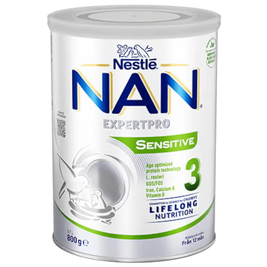 Nestlé NAN ExpertPRO 3 SENSITIVE (800g x 6) SWEDEN +12 Months